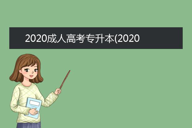 2020成人高考专升本(2020成人高考专升本数学答案)