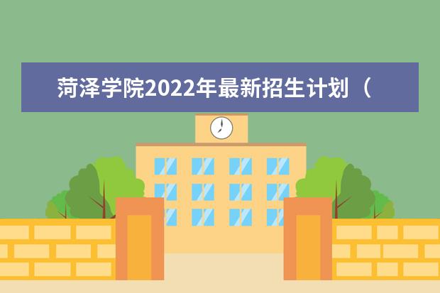 菏泽学院2022年最新招生计划(该校今年开设专业招生人数详情)
