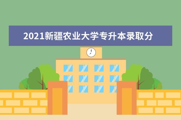 2021新疆农业大学专升本录取分数线