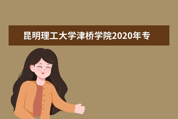 昆明理工大学津桥学院2020年专升本招生计划