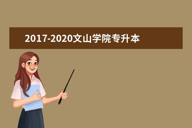 2017-2020文山学院专升本录取分数线