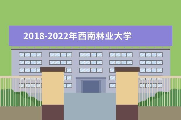2018-2022年西南林业大学专升本录取分数线汇总