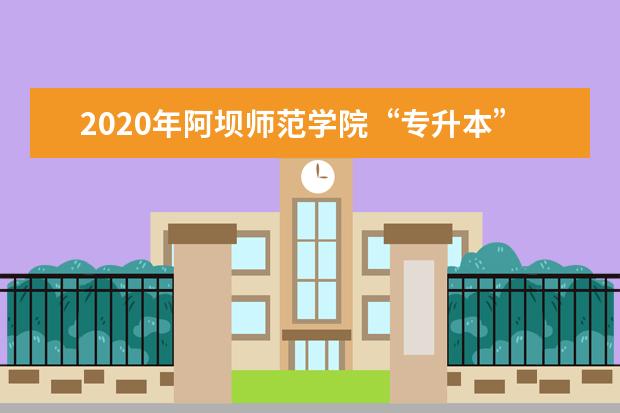 2020年阿坝师范学院“专升本”选拔《小学教育专业综合》考试大纲