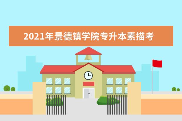 2021年景德镇学院专升本素描考试大纲