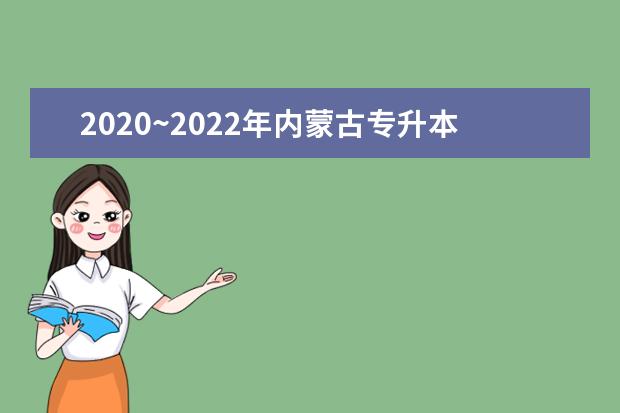 2020~2022年内蒙古专升本报名及考试时间汇总