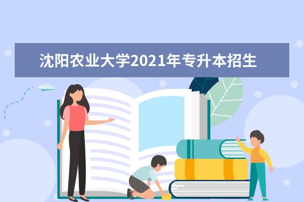 沈阳农业大学2021年专升本招生计划是多少？总计90人！
