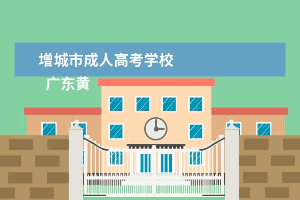 增城市成人高考学校 
  广东黄埔卫生职业技术学校