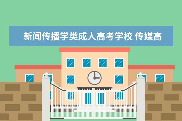 新闻传播学类成人高考学校 传媒高考怎样考具体考些什么?
