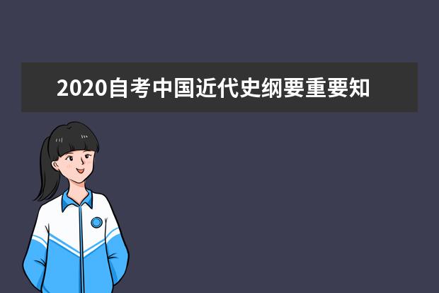 2020自考中国近代史纲要重要知识点部分整理