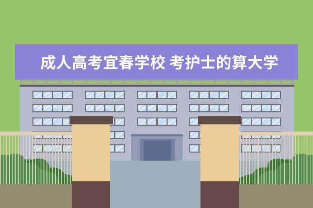 成人高考宜春学校 考护士的算大学生吗