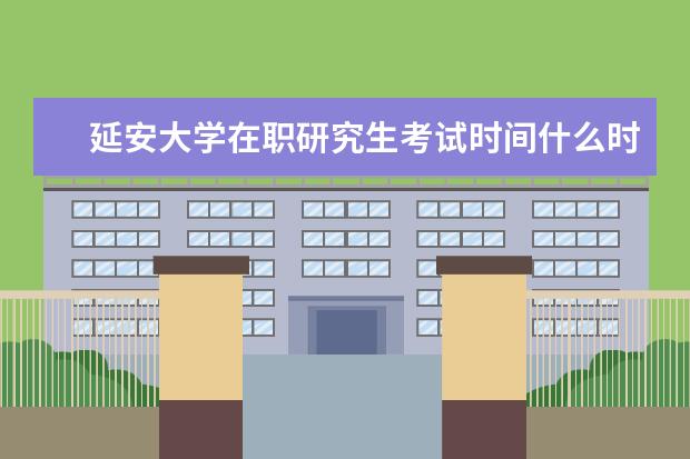 延安大学在职研究生考试时间什么时候考试？