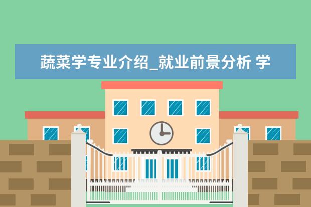 蔬菜学专业介绍_就业前景分析 学前教育学专业介绍_就业前景分析