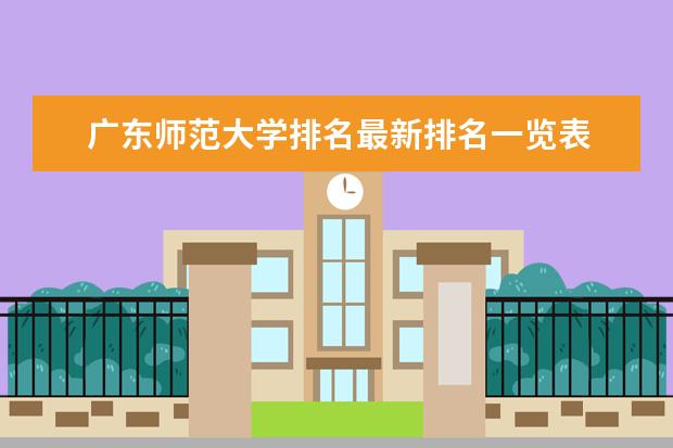 广东师范大学排名最新排名一览表 南宁师范大学排名最新排名榜(历年排名数据整理)