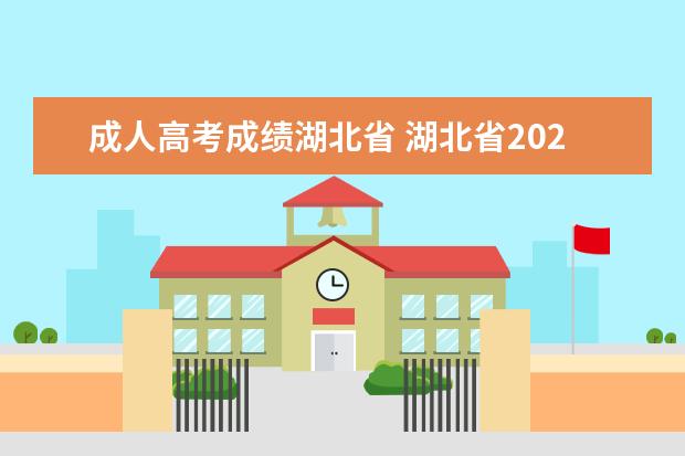 成人高考成绩湖北省 湖北省2022年成人高考分数查询方式是什么?