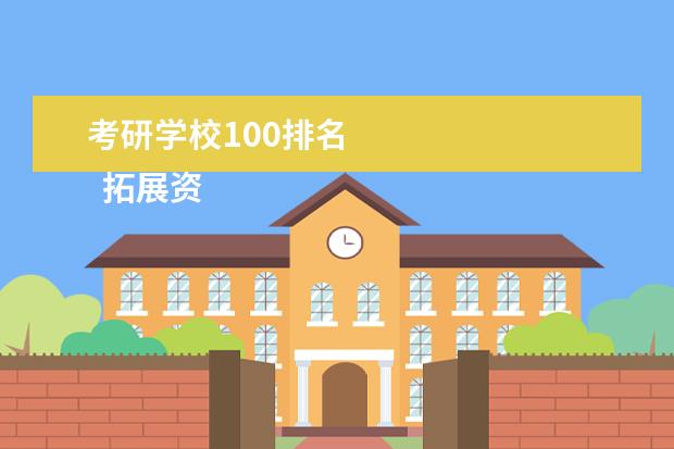 考研学校100排名 
  拓展资料