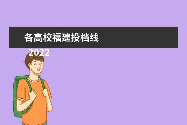 各高校福建投档线
2022年双一流大学在福建的投档分数线【物理类】