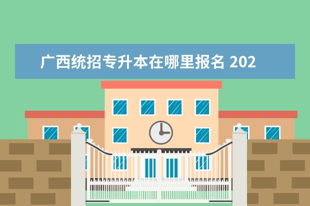 广西统招专升本在哪里报名 2023年广西统招专升本招生是什么方式?