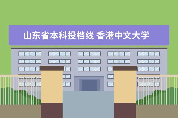 山东省本科投档线 香港中文大学 山东平行志愿录取规则