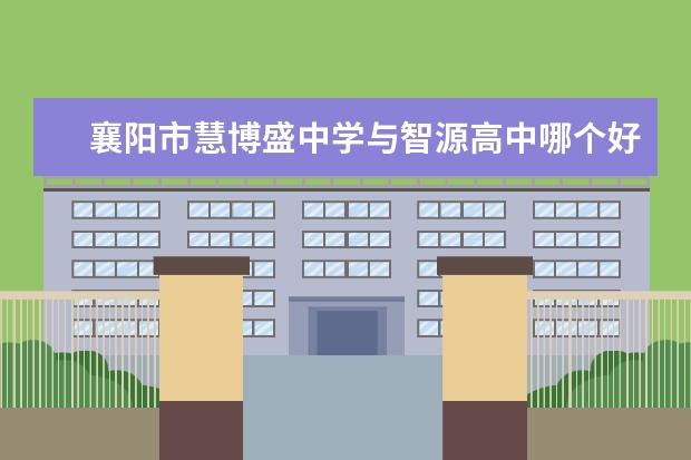 襄阳市慧博盛中学与智源高中哪个好