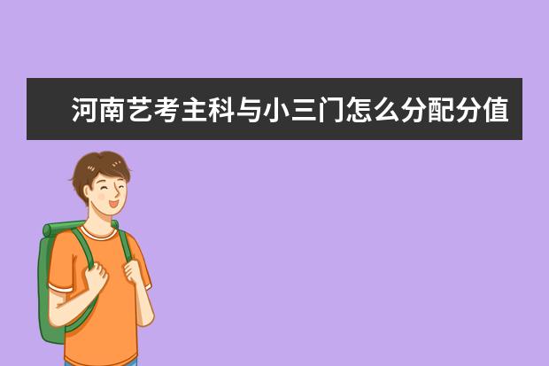河南艺考主科与小三门怎么分配分值