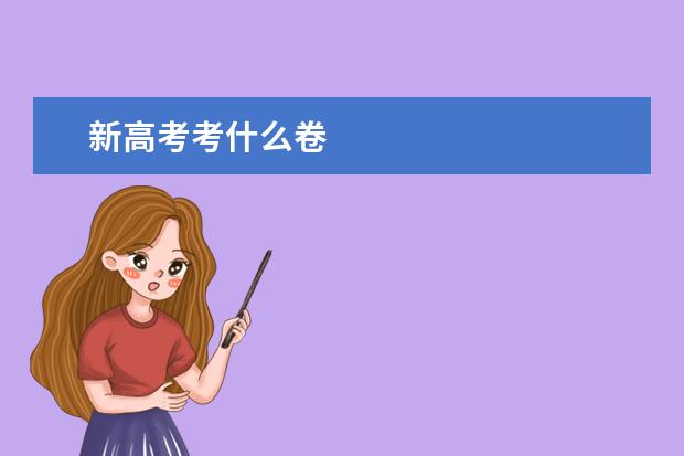 新高考考什么卷