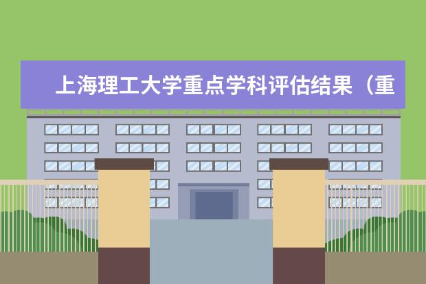 上海理工大学重点学科评估结果(重点学科名单)