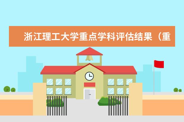 浙江理工大学重点学科评估结果（重点学科名单）