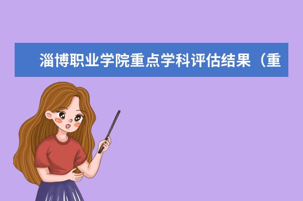 淄博职业学院重点学科评估结果(重点学科名单)