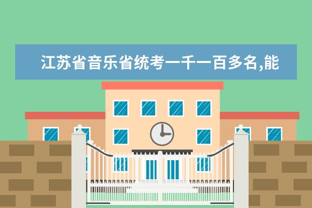 江苏省音乐省统考一千一百多名,能进什么学校？