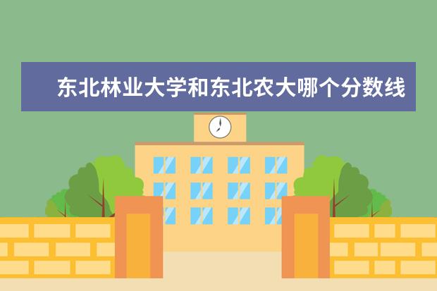 东北林业大学和东北农大哪个分数线低