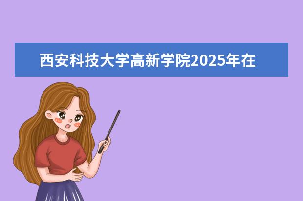 西安科技大学高新学院2025年在广东招生批次及专业参考