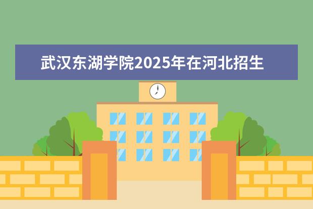 武汉东湖学院2025年在河北招生批次及专业参考（2026参考）