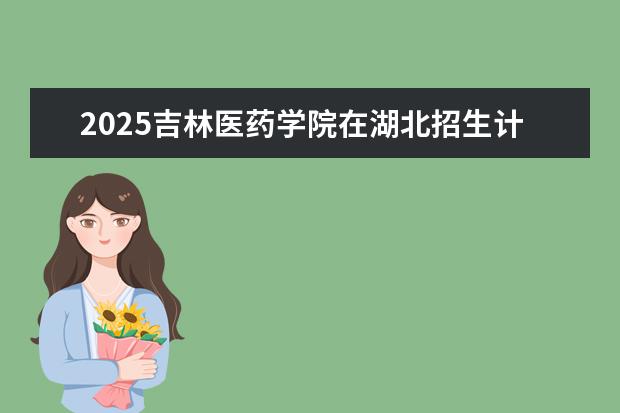 2025吉林医药学院在湖北招生计划及专业参考（2026参考）